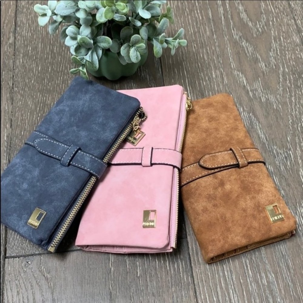 🎁FREE GIFT🎁Vegan Suède, Zipper Wallet - Picture 6 of 8